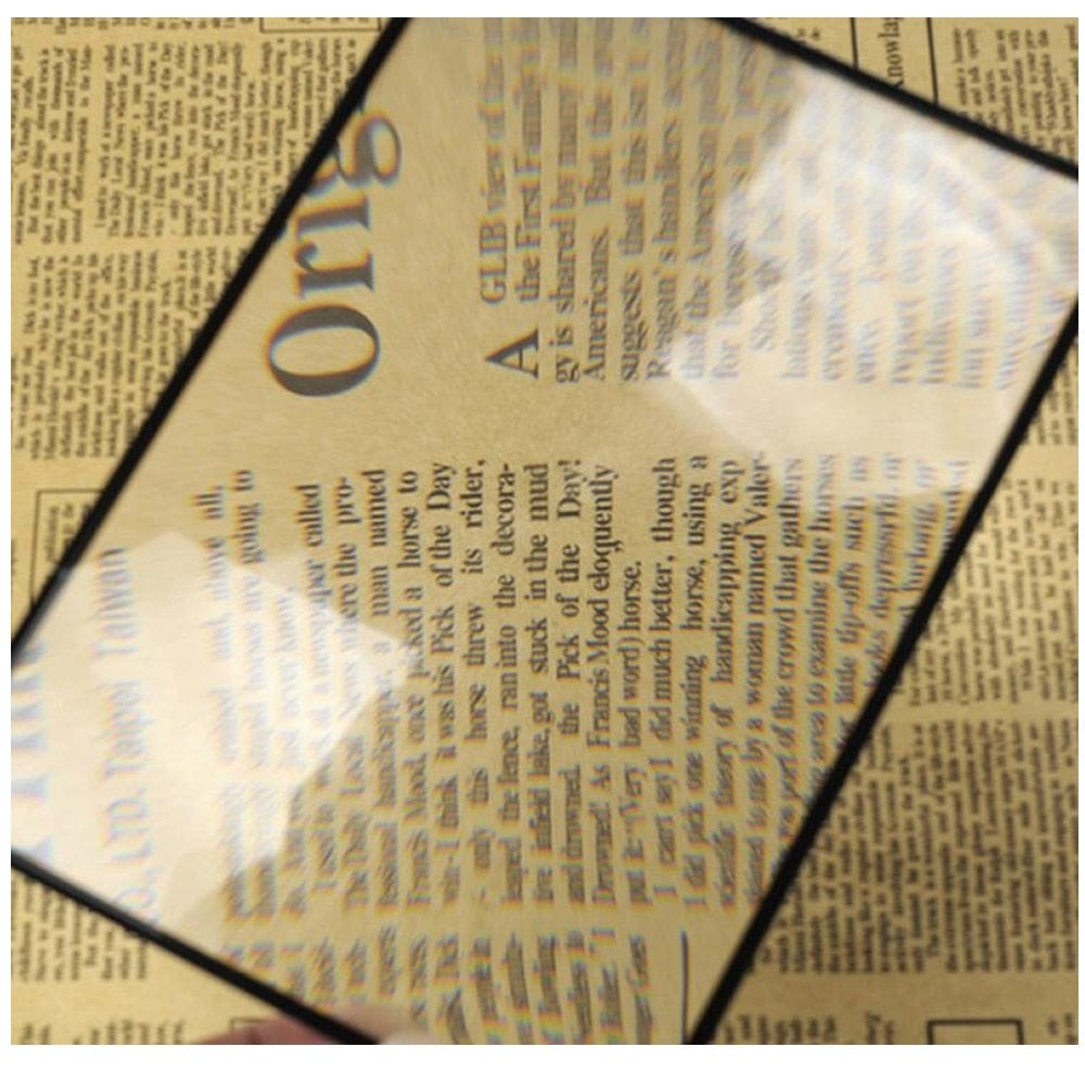 Loupe de lecture géante format a4
