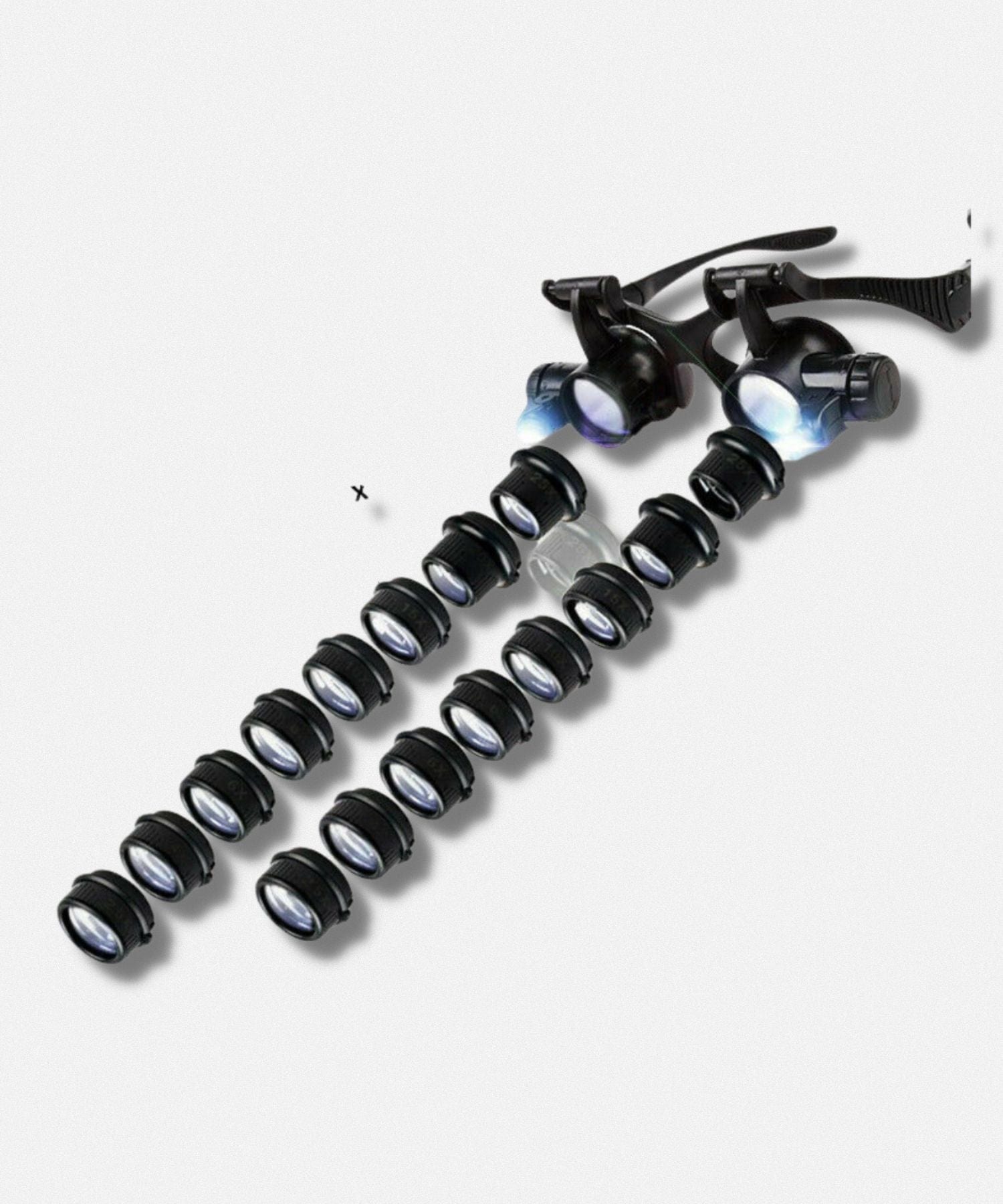 Loupe frontale avec lampe