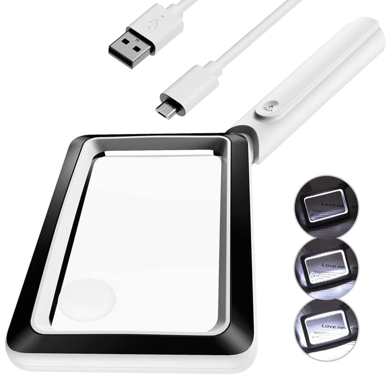 Loupe lumineuse pour malvoyant