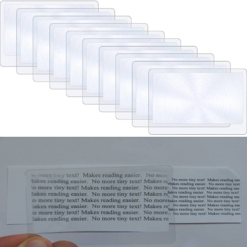 10 pièces de Loupe de Lecture en verre