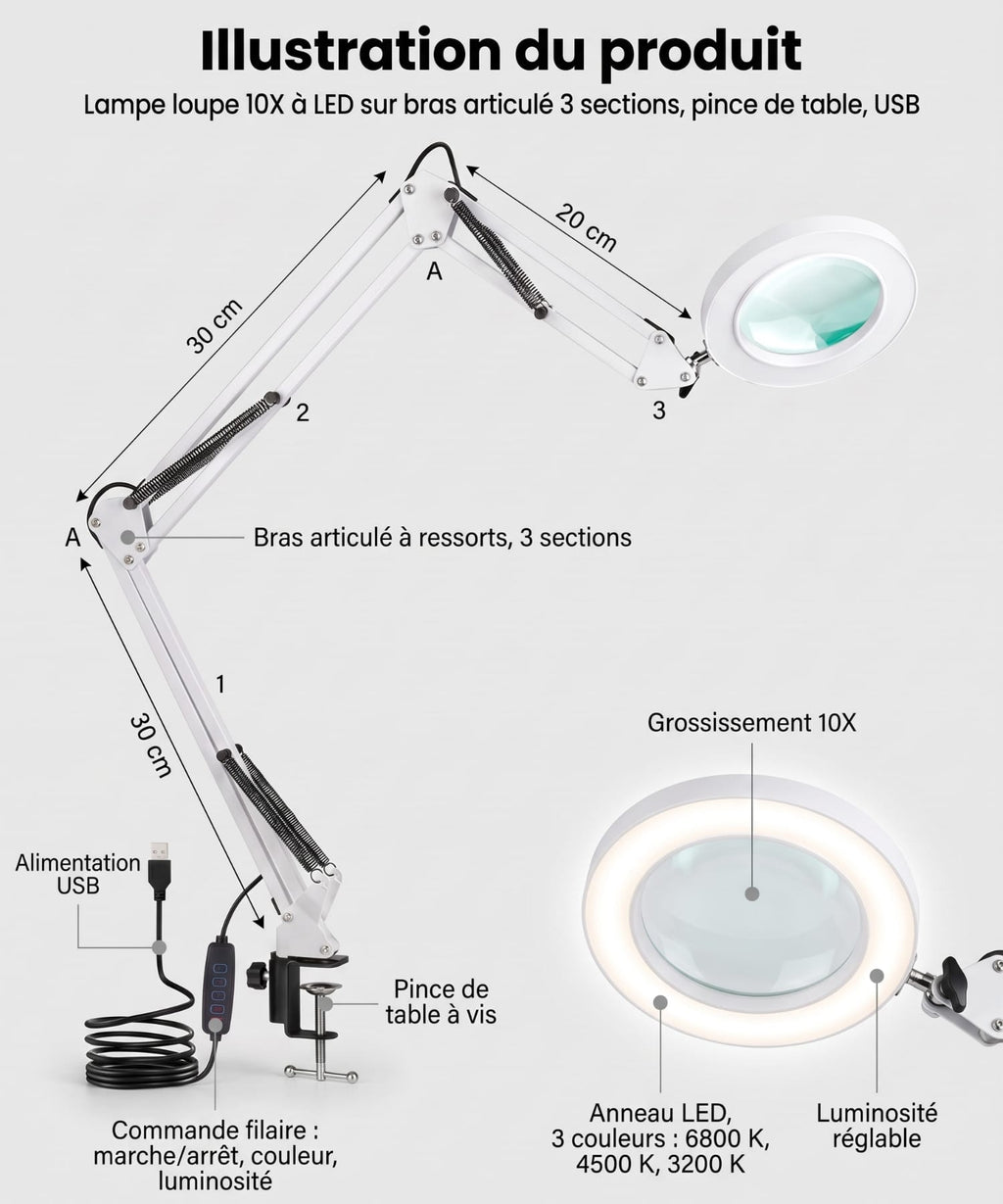 Lampe-Loupe de Travail