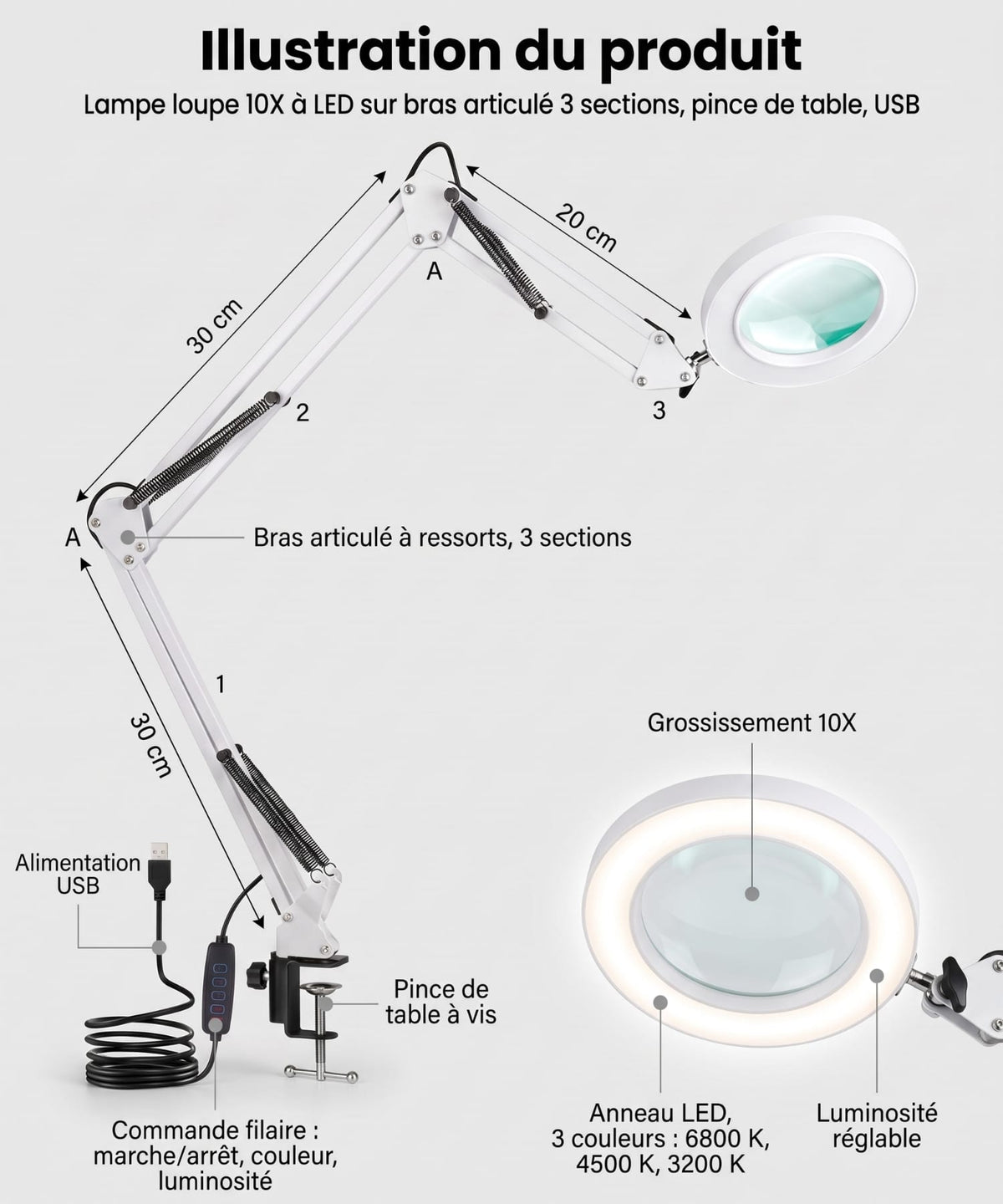 Lampe-Loupe de Travail
