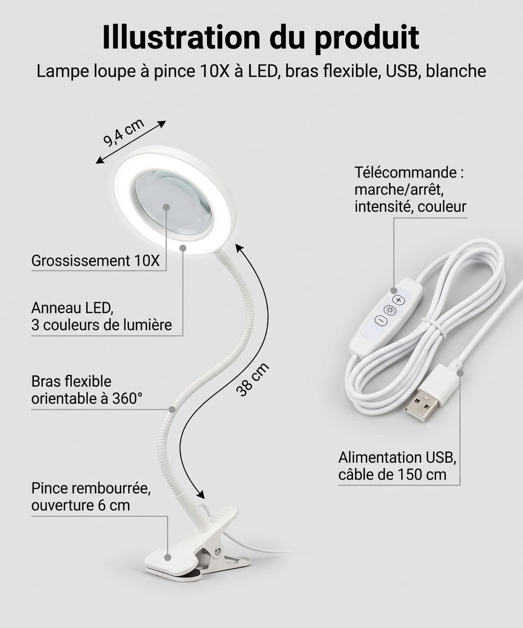 Lampe-Loupe esthétique