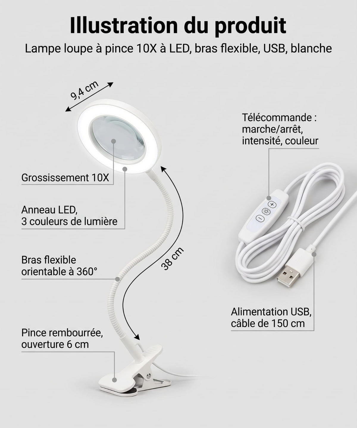 Lampe-Loupe esthétique