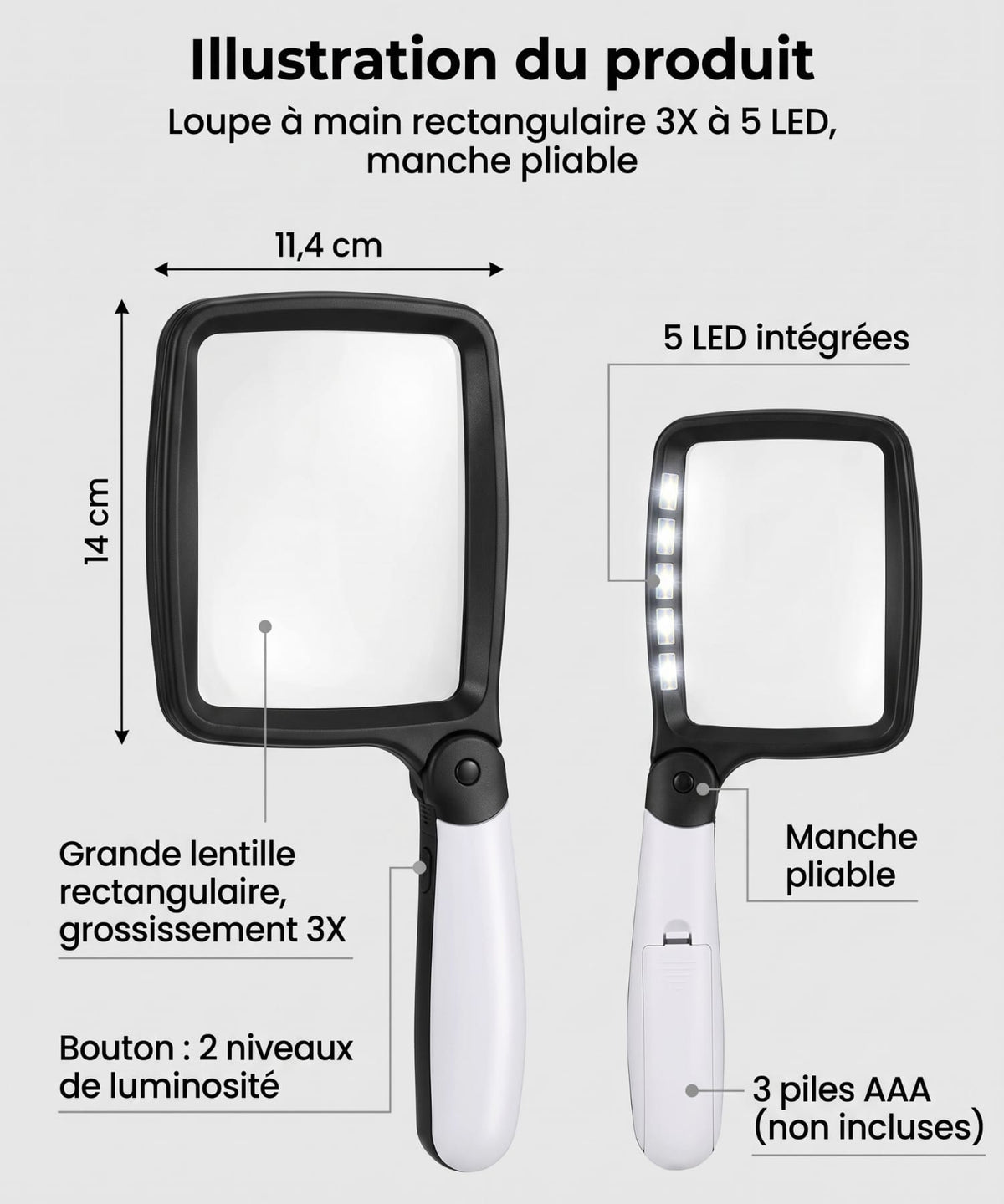 Loupe Grossissante pour Lire