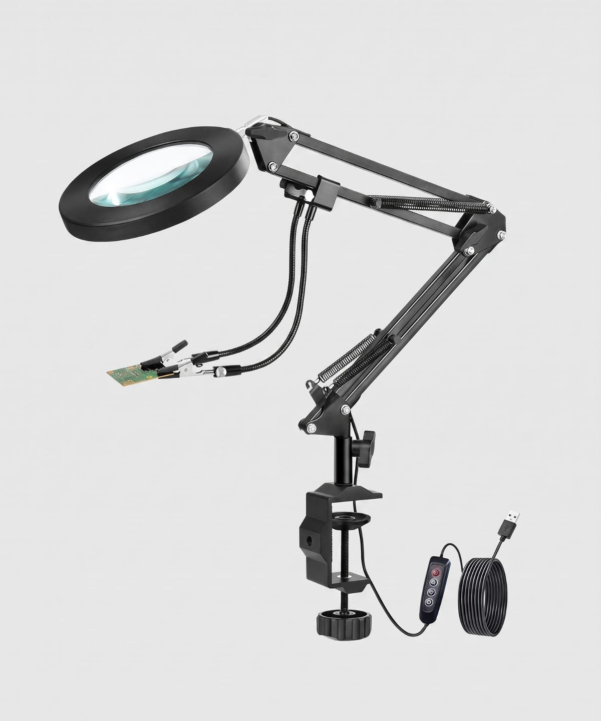 Loupe avec troisième main