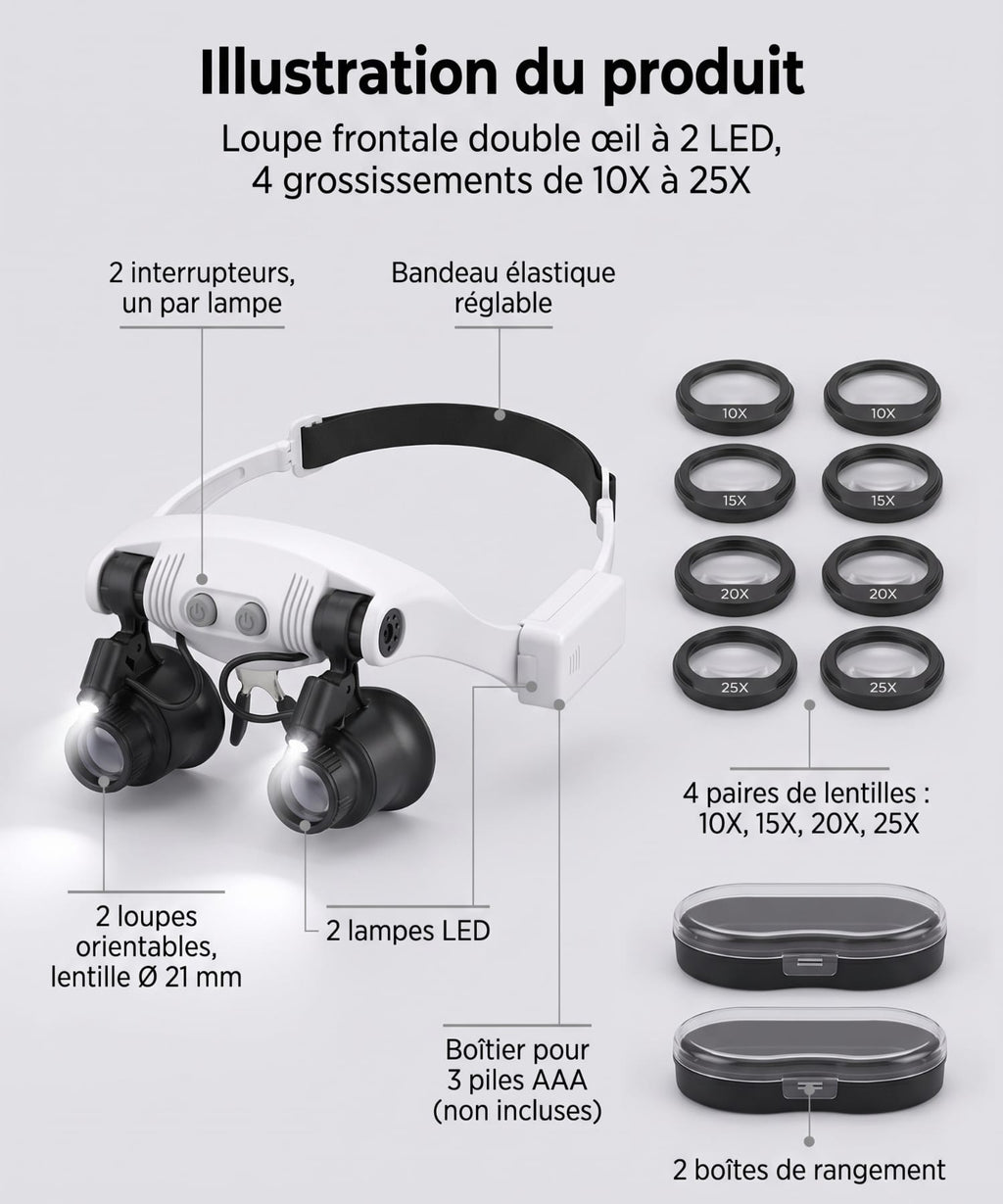 Loupe binoculaire grossissement