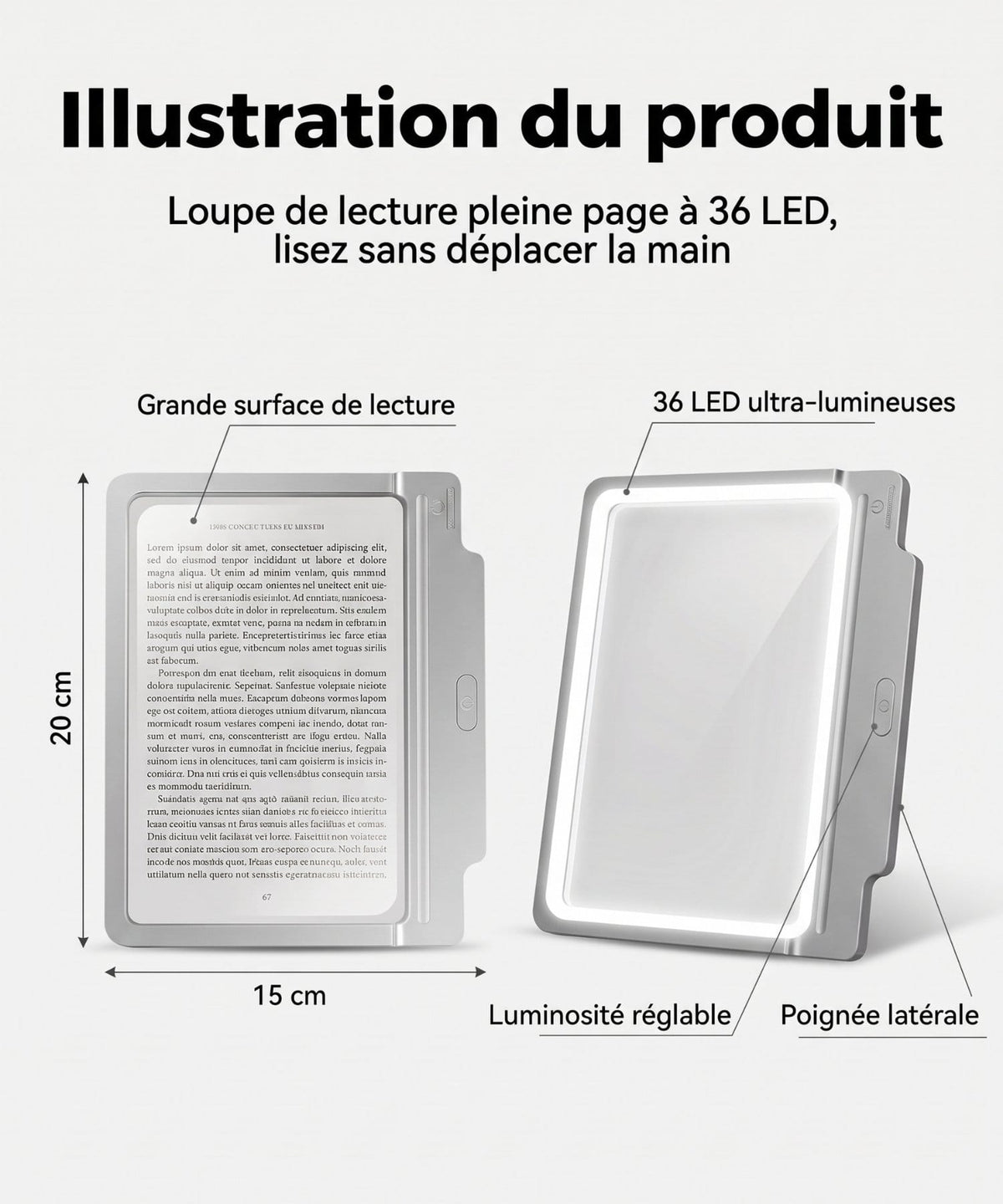 Loupe de Lecture format A4