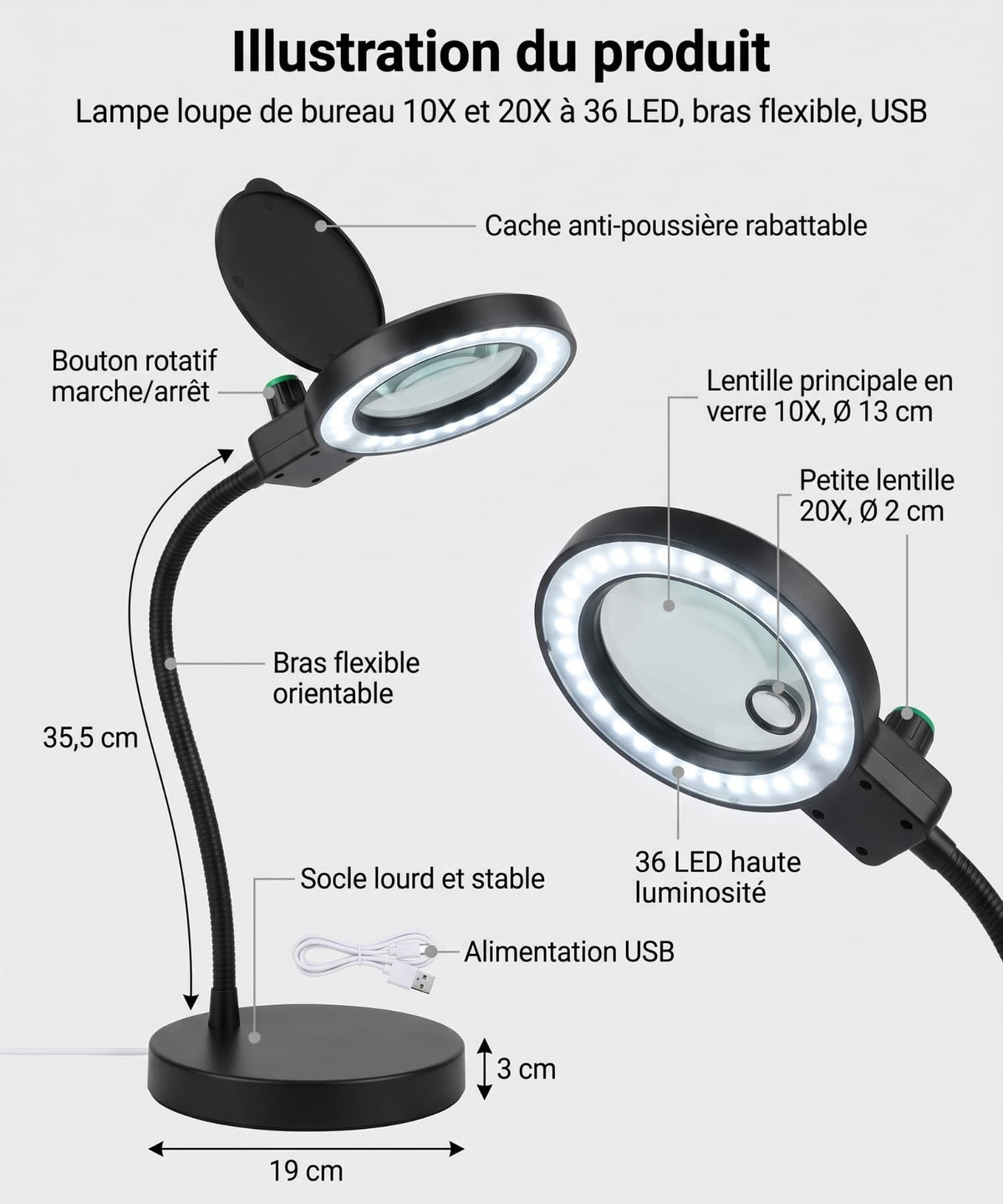 Loupe de Table