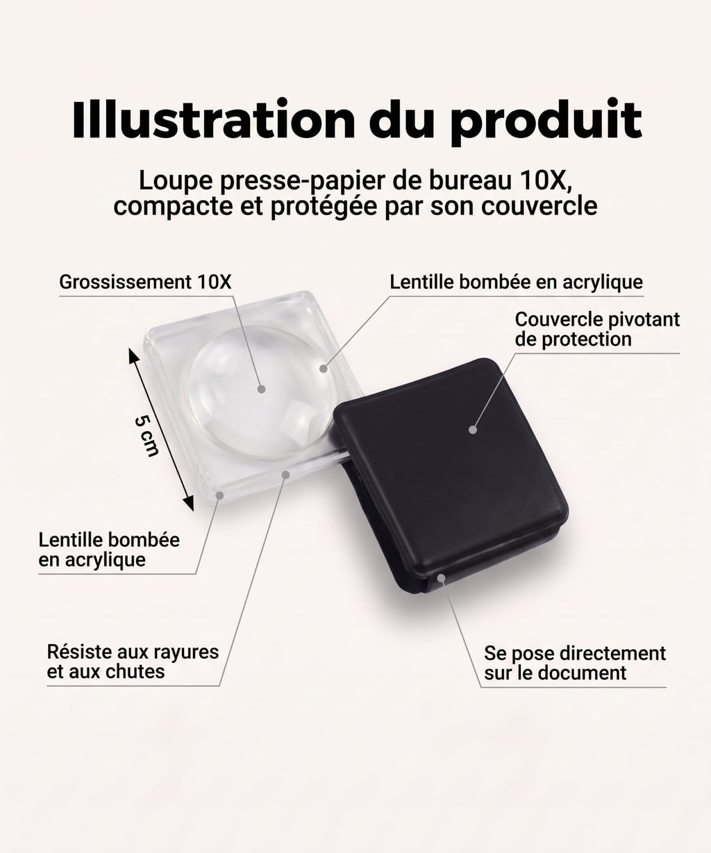 Loupe de lecture de poche