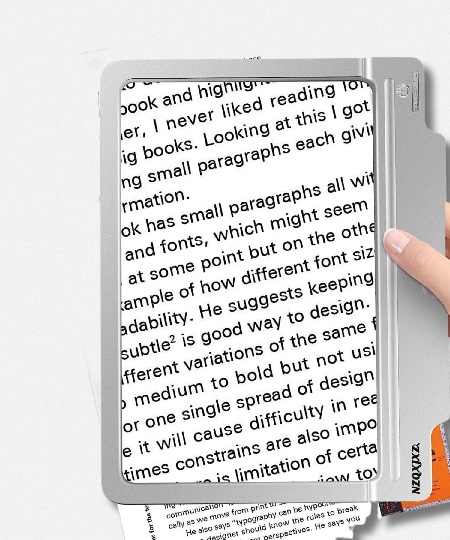 Loupe de Lecture format A4