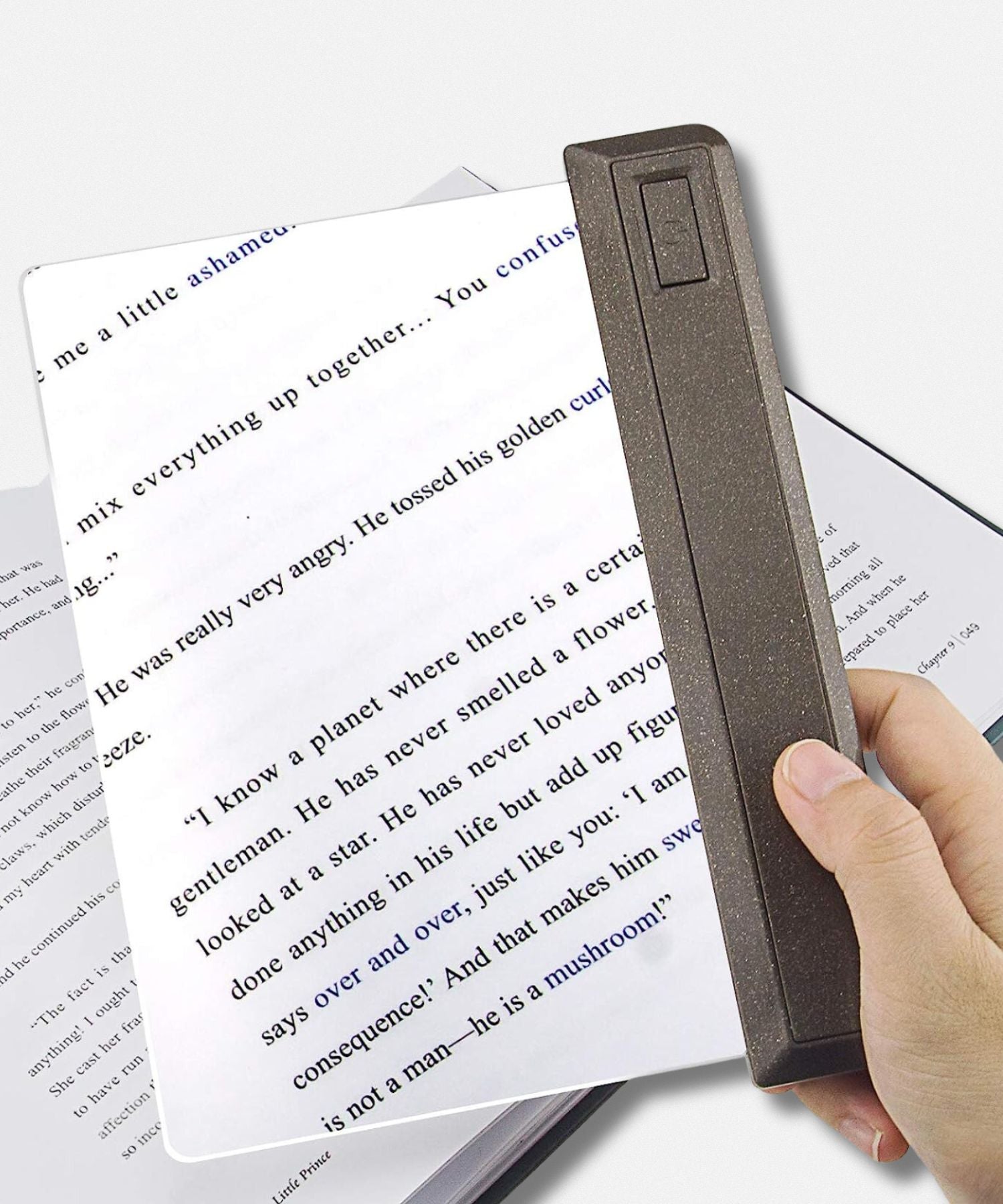 loupe de lecture avec lampe