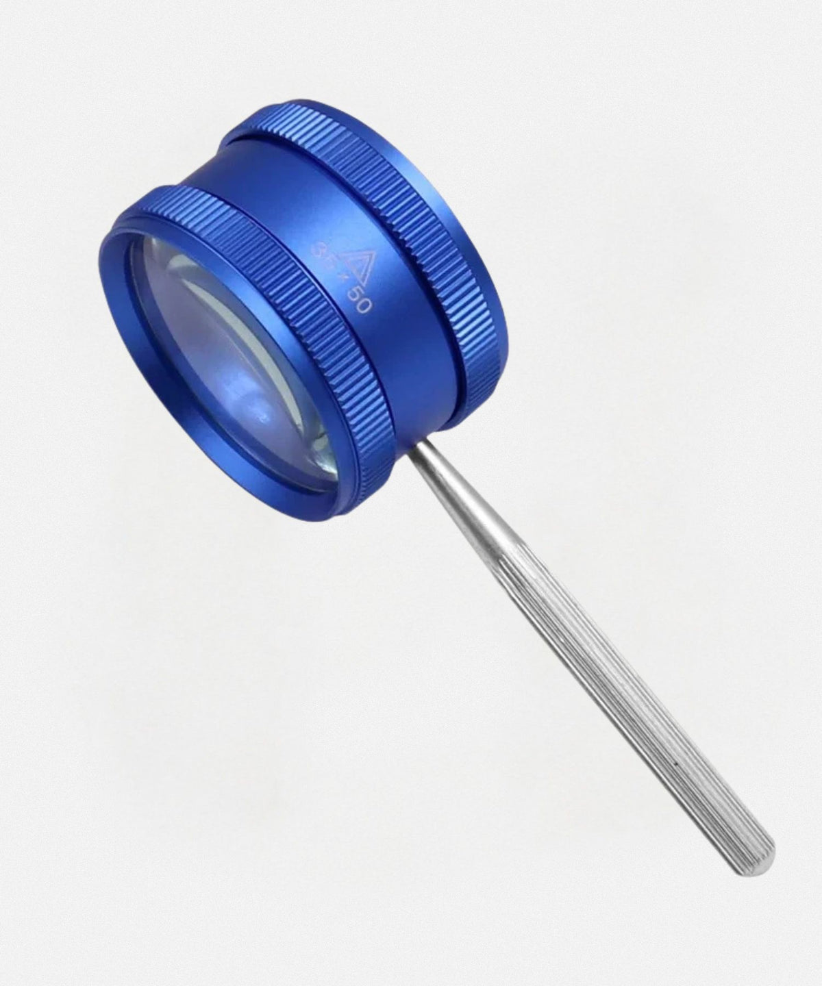 Grosse loupe à main avec large lentille, idéale pour concentrer la lumière du soleil