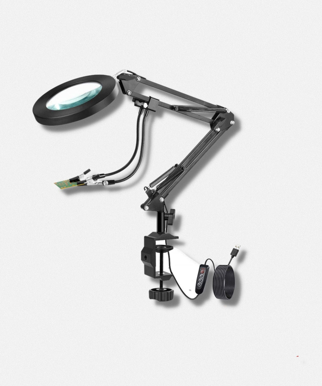 Loupe avec troisième main