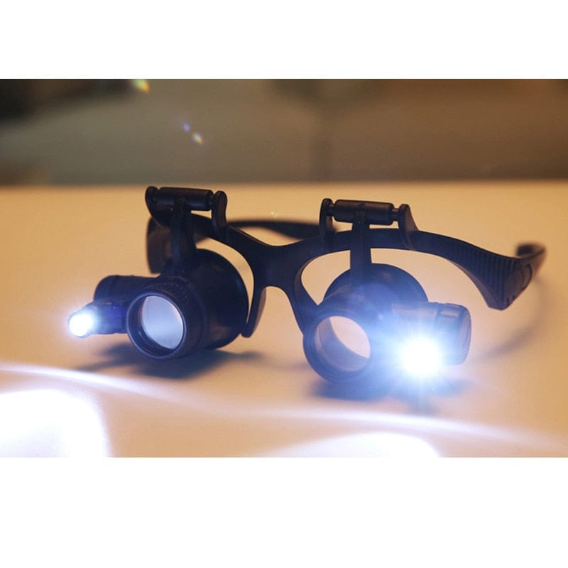 Loupe frontale avec lampe