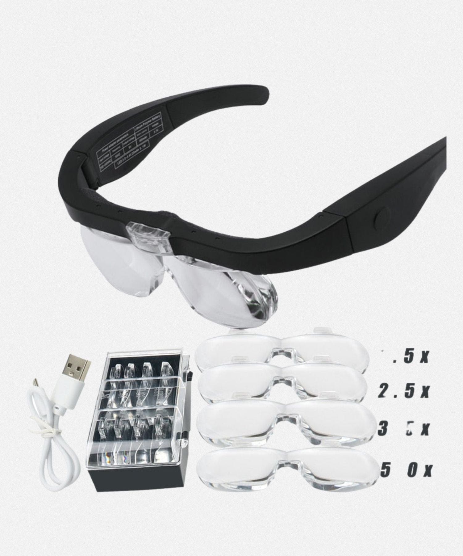 Loupe frontale éclairante